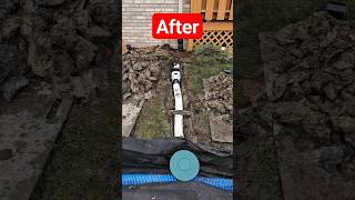 Before and After Buried Downspout Drain [upl. by Sinoda761]