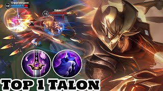 Wild Rift Top 1 Talon High Noon Talon Skin Gameplay Rank Grandmaster [upl. by Arykahs204]