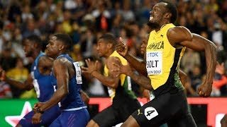 Usain Bolt beaten in final 100m race [upl. by Lark]