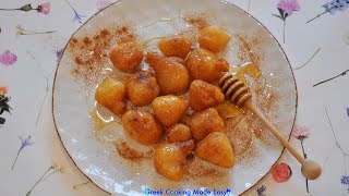 How to make Greek Donuts  Loukoumades  Λουκουμάδες [upl. by Yror]