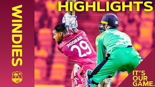 Insane Final Over Drama in Barbados THRILLER  Windies vs Ireland 2nd ODI 2020  Highlights [upl. by Fritze]