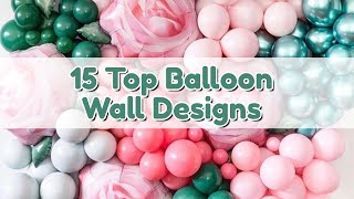 15 DIY Balloon Wall Decorating Ideas shorts [upl. by Seppala]