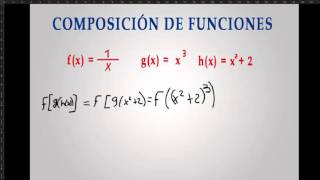 Composición de TRES funciones [upl. by Leiru418]