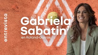 Gabriela Sabatini en RolandGarros [upl. by Enitnatsnoc]