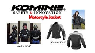 Komine Jacket Black Titanium Unisex JK063 and JK146 [upl. by Elias757]