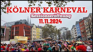 Sessionseröffnung KÖLNER KARNEVAL  11112024 [upl. by Mischa]