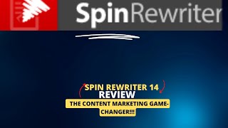 Spin Rewriter 14 Review  Spin Rewriter 14 The Ultimate Content Spinning Solution [upl. by Eentihw]