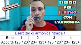 Ritmo base con larmonica a bocca  esercitiamoci insieme [upl. by Neddie]