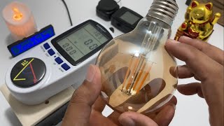 ReviewTest Lampu LED Filament Bulb G80 E27 Edison Screw 220V AC [upl. by Placia]