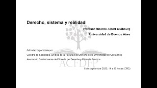 Derecho Sistema y Realidad  Ricardo Alberto Guibourg [upl. by Senalda878]