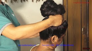 Oiled Thick Hair Play Oiled Hair Big Bun Making amp Oiled Hair Brushing [upl. by Acilegna]