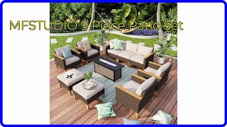 REVIEW 2024 MFSTUDIO 9 Piece Patio Set ESSENTIAL details [upl. by Nosredna]