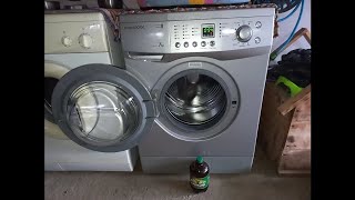 DAEWOO washing machine Ciucaș 1 L beer bottle 450 rpm unbalanced test mode spin [upl. by Ahseiym358]