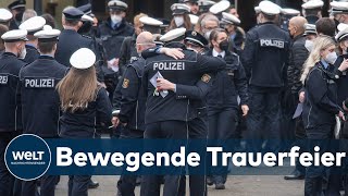 TRAUER NACH DOPPELMORD Polizisten in Deutschland gedenkt mit Schweigeminute ermordeten Kollegen [upl. by Stanleigh]