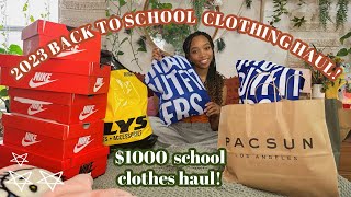 HUGE BACKTOSCHOOL CLOTHING HAUL highschool clothing haul [upl. by Claudine]