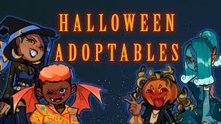 🎃 Drawing Halloween Adoptables 🎃 [upl. by Amie]