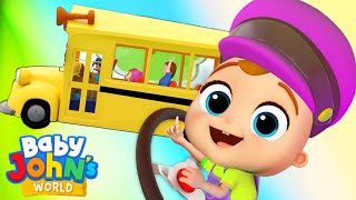 Wheels On The Bus With Baby John  Playtime Songs amp Nursery Rhymes by Baby John’s World [upl. by Nonarb]