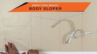 Lesson 2  How to make a simple Kurtidress  drafting pattern on paper body sloper  easy DIY [upl. by Sancha]