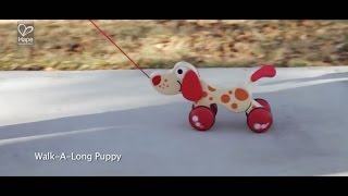 HAPETOYS PULL TOY  WALK A LONG PUPPY CROCODILE  SNAIL [upl. by Suoiluj35]