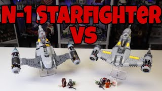 LEGO Star Wars The Mandalorians N1 Naboo Starfighter Comparison Real vs Custom [upl. by Anayd]