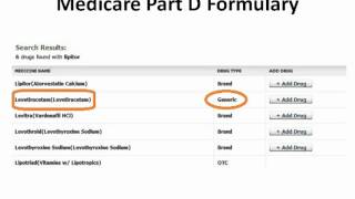 medicare part d formulary [upl. by Ailliw]