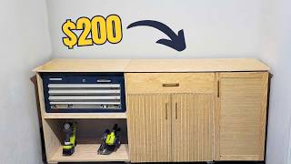 I Built a Stylish WorkbenchCabinets for 200 [upl. by Rodger361]