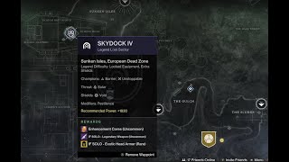 Destiny 2 How to get to Skydock IV Lost Sector EDZ [upl. by Harlin]