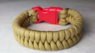 How to make a Fishtail Paracord Bracelet by ParacordKnots [upl. by Senecal]