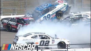 Josh Berry gets loose triggers massive wreck at New Hampshire [upl. by Nwahsek840]