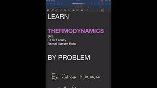 LEARN THERMODYNAMICS BY PROBLEMS 2 thermodynamics jeeadvanced jee neet upjee upboardchemistry [upl. by Novaj207]