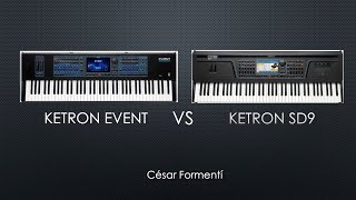 Ketron Event VS Ketron SD9 Styles amp Sounds [upl. by Haikezeh807]