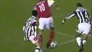 Dennis Bergkamp  Arsenal  Juventus 1 [upl. by Ahsienod]