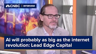 AI will probably be as big as the internet revolution says Lead Edge Capitals Mitchell Green [upl. by Lleksah244]