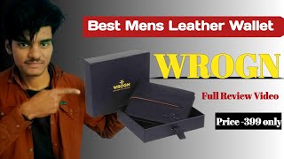 Best Mens Leather Wallet Flipkart Product Unboxing Video Wrong Company Wallet Full Review Video [upl. by Okram941]