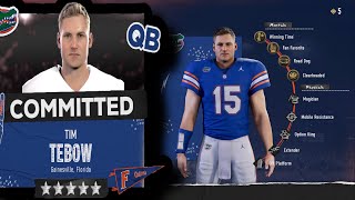 I Put Tim Tebow In CFB 25 RTG [upl. by Atiuqahc133]