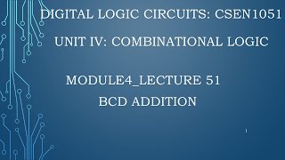 module4lecture51Decimal adder [upl. by Coheman]