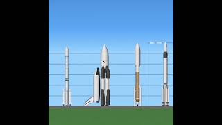 Rockets Size Comparison in SFS  Spaceflight Simulator [upl. by Nelhsa206]