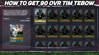 HOW TO GET 90 OVR TIM TEBOW  COLLEGE FOOTBALL 25 ULTIMATE TEAM [upl. by Nosaj]