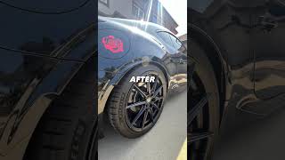 Black Scratched Rim Repair  mobilewheelrepair wheelrepair curbrashrepair blackwheels toyota [upl. by Ssyla469]