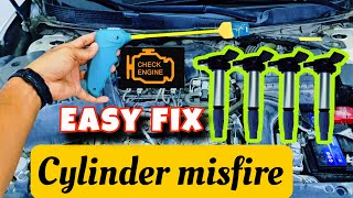 Engine Cylinder Misfire Easy Fix [upl. by Airetnuhs]