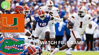 Miami Hurricanes vs Florida Gators Full Game 2024 Week 1 [upl. by Omlesna392]