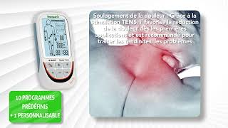 Tesmed TE880R Plus Électrostimulateur Musculaire Rechargeable  EMS TENS Massage  8 électrodes [upl. by Arsuy]