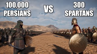 300 Spartans Vs 100000 Persians  Ultimate Epic Battle Simulator 2 [upl. by Oiraved]