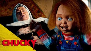 Chucky Scares A Nun To Death  Chucky Official [upl. by Nodyarg176]