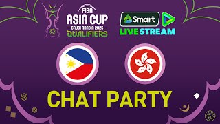 Philippines v Hong Kong China – FIBA Asia Cup Qualifiers 2025 Chat Party ⚡🏀 [upl. by Ittak991]