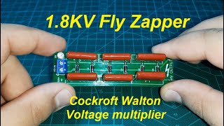 1850V Cockroft Walton Voltage Multiplier  Bug Zapper Circuit [upl. by Aina]