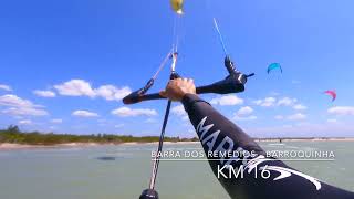 Downwind kitesurf Camocim Ceara to Barra Grande Piaui Brazil  Kitetrip Sol na Cara 2023 Day 3 [upl. by Eidassac]