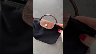 Longchamp Le Pliage  Longchamp mini bag 🖤 longchamplepliage longchamp unboxing shorts [upl. by Anselmo]