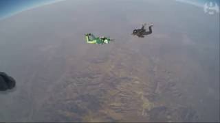 Skydiver becomes first to land without parachute – video [upl. by Eada]