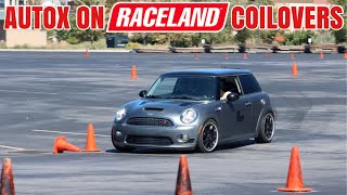 Turbo Mini autocross on Raceland coilovers [upl. by Aynnat201]